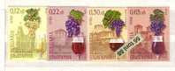 2001 WINE 4 Val.- MNH BULGARIA / Bulgarie - Unused Stamps