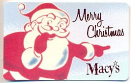 Macy's, U.S.A., Carte Cadeau Pour Collection, Sans Valeur # Macys-133 - Gift And Loyalty Cards