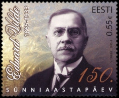 Estonia Estland Estonie 2015 (04) Writer Eduard Vilde - 150th Birth Anniversary - Estland