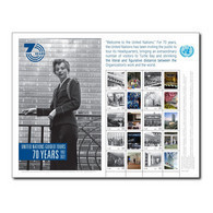 ONU New-York 2022 - Feuille De Timbres Personnalisés "70 Years United Nations Guided Tours" ** - Blocs-feuillets