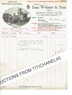 1923 KIRKSTALL - Invoice From ISAAC WEBSTER & Sons - Manufacturers Of Patent Oilcans, Torch And Lighting-up Lamps - United Kingdom