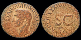 Augustus AE As Large S C - The Julio-Claudians (27 BC To 69 AD)