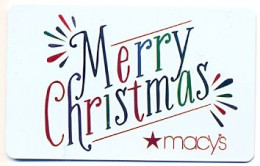 Macy's, U.S.A., Carte Cadeau Pour Collection, Sans Valeur # Macys-145 - Gift And Loyalty Cards