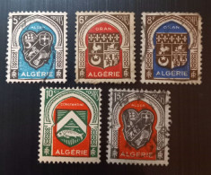Algérie 1947 -1949 Armoiries Alger, Constantine Et Oran  Perforation: 14 X 13½ Lot 2 - Used Stamps