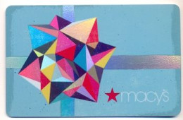 Macy's, U.S.A., Carte Cadeau Pour Collection, Sans Valeur # Macys-151 - Cartes De Fidélité Et Cadeau
