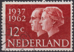 1962 Niederlande ° Mi:NL 772, Sn:NL 389, Yt:NL 745, 25th Wedding Anniversary Of Juliana And Bernhard - Gebruikt