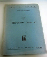 Studi Sul PROCESSO PENALE Alessandro Malinverni Giappichelli 1983 - Recht Und Wirtschaft