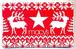 Macy's, U.S.A., Carte Cadeau Pour Collection, Sans Valeur # Macys-153 - Cartes De Fidélité Et Cadeau