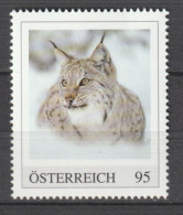 Österreich Tiere Im Winter Raubkatze Luchs ** Postfrisch - Timbres Personnalisés