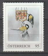 Österreich Tiere Im Winter Vögel Meisen ** Postfrisch - Personalisierte Briefmarken