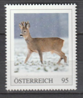 Österreich Tiere Im Winter Reh ** Postfrisch - Timbres Personnalisés