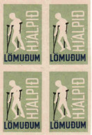 Czechoslovakia - 4 Matchbox Labels For Export To Iceland - HJ'ALPID - Boites D'allumettes - Etiquettes