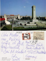CHINA 1995 POSTCARD SENT TO GERMANY - Storia Postale