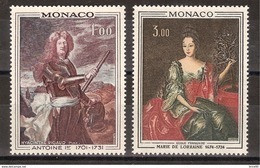 Monaco - Yt N° 874 à 875 ** - Neuf Sans Charnière - 1972 - Unused Stamps
