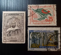 Algérie 1963 "Return Of Peace" , 1968 Abd El-Kader  Modèle: Mohamed Racim & 1970 Mosquées  Modèle: B. Yelles - Usados