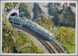 SWITZERLAND SWISS SCHWEIZ HELVETIA TRAIN RAILWAY LOCOMOTIVE LOCO EISENBAHN CP POSTCARD CARTOLINA CARTE POSTALE POSTKARTE - Klosters