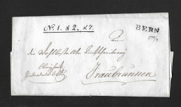 1824 HEIMAT BERN ► Siegel-Faltbrief BERN 1.März 1824 Nach Fraubrunnen    ►Winkler 514/4◄ - ...-1845 Préphilatélie