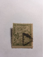 1893-1908.Yver Et Tellier N°21 20C Olive ( 1906).Bbl Avec Triangle.. - Postage Due