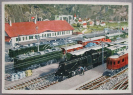 SWITZERLAND SWISS SCHWEIZ HELVETIA TRAIN RAILWAY LOCOMOTIVE LOCO EISENBAHN CP POSTCARD CARTOLINA CARTE POSTALE POSTKARTE - Klosters