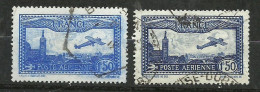 France Poste Aérienne N°6 Et 6 Bleu Clair  Oblitérés B/TB      Voir Scans   Soldé ! ! ! - 1927-1959 Oblitérés