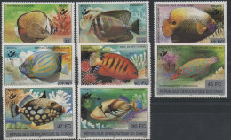 Congo-Kinshasa Poissons-Vissen- Fishes XXX 2001 Surchargés - Ungebraucht