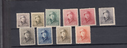 Belgie- Belgique Ocb Nr:  165 - 173 ** MNH + 168A ** MNH   (zie  Scan) - 1919-1920 Trench Helmet