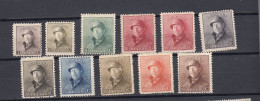 Belgie- Belgique Ocb Nr:  165 - 174 * MH + 168A * MH   (zie  Scan) - 1919-1920 Albert Met Helm