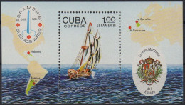Kuba 1981 MiNr. 2596 (Block 70)  **/  Mnh   Espamer'81: Segelschiff - Neufs