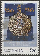 AUSTRALIA 1985 Queen Elizabeth II's Birthday - 33c Sovereign's Badge Of Order Of Australia FU - Usati