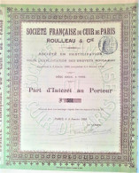 Société Française Du Cuir De Paris - Roulleau & Cie - 1898 - Paris - Tessili