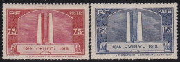 France  .  Y&T   .   316/317    .     *      .     Neuf Avec Gomme - Unused Stamps