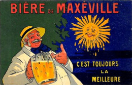 CPA Publicité Publicitaire Réclame Bière Bier Brasserie De Maxéville Nancy Non Circulé - Reclame