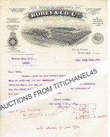 1915 LINCOLN- Letter From ROBEY & C° Ltd - Manufacturers Of Steam, Gas & Oil Engines, Mining Machinery... - United Kingdom