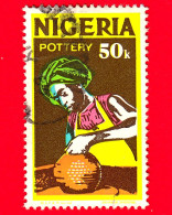 NIGERIA  - Usato - 1973 - Economia - Ceramica - Vasaio - Pottery - 50 - Nigeria (1961-...)