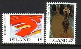 ISLAND MI-NR. 502-503 POSTFRISCH(MINT) EUROPA 1975 GEMÄLDE - 1975