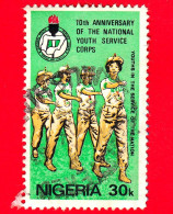 NIGERIA  - Usato - 1983 - 10 Anni Del Corpo Nazionale Dei Servizi Giovanili - Giovani Al Servizio Della Nazione - 30 - Nigeria (1961-...)