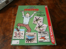 TINTIN. Jeu De Société MEMO Pour Toute La Famille.Complet Avec Mode D'emploi. Hergé 1994 Jeux Nathan - Giochi Di Società