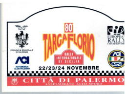 80 TARGA FLORIO 95 RALLY INTERNAZIONALE Placca Adesiva - Autorennen - F1