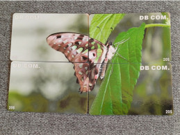 BUTTERFLY - USA-04 - SET OF 4 CARDS - China