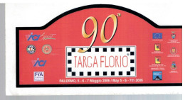 90 TARGA FLORIO 95 RALLY INTERNAZIONALE Placca Adesiva - Car Racing - F1