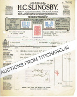 1924 LONDON -  Invoice From H.C. SLINGSBY - Truck Builder - United Kingdom