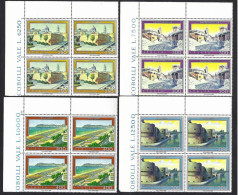 Italia 1983; Turistica, Serie Completa In Quartine Di Angolo Superiore. - 1981-90: Neufs