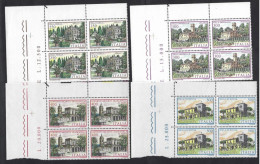 Italia 1983; Ville D' Italia, Serie Completa In Quartine Di Angolo Superiore. - 1981-90: Neufs