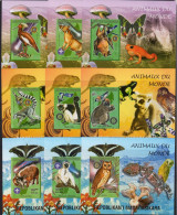 Madagascar 1999, Animals, Mushrooms, Monkey, Owl, Bat, Butterflies, Frog, Comet, Orchids, Rotary, Lions, 9BF IMPERFORATE - Murciélagos