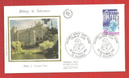 FDC ENVELOPPE  PREMIER JOUR ABBAYE DE SOLESMES 20 09 1980 - Abdijen En Kloosters