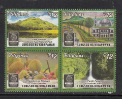 2022 Philippines Kidapawan Fruit Durian Waterfalls  Stamps Complete Block Of 4 MNH - Filippine