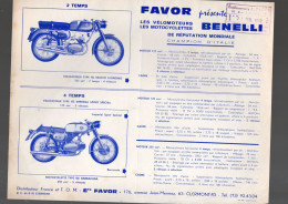 Catalogue Circulaire  MOTOS FAVOR BENELLI   (champion DItalie)   (PPP46390) - Motos