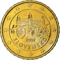 Slovaquie, 10 Euro Cent, 2009, Kremnica, SPL+, Or Nordique, KM:98 - Slovakia