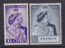 Cyprus, Scott 158-159 (SG 164-165), MHR/LH - Cipro (...-1960)