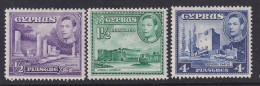 Cyprus, Scott 164-166 (SG 152a, 155ab, 156b), MLH - Cyprus (...-1960)